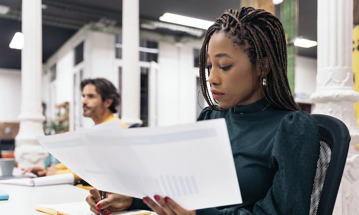 business owner preparing bonding documents