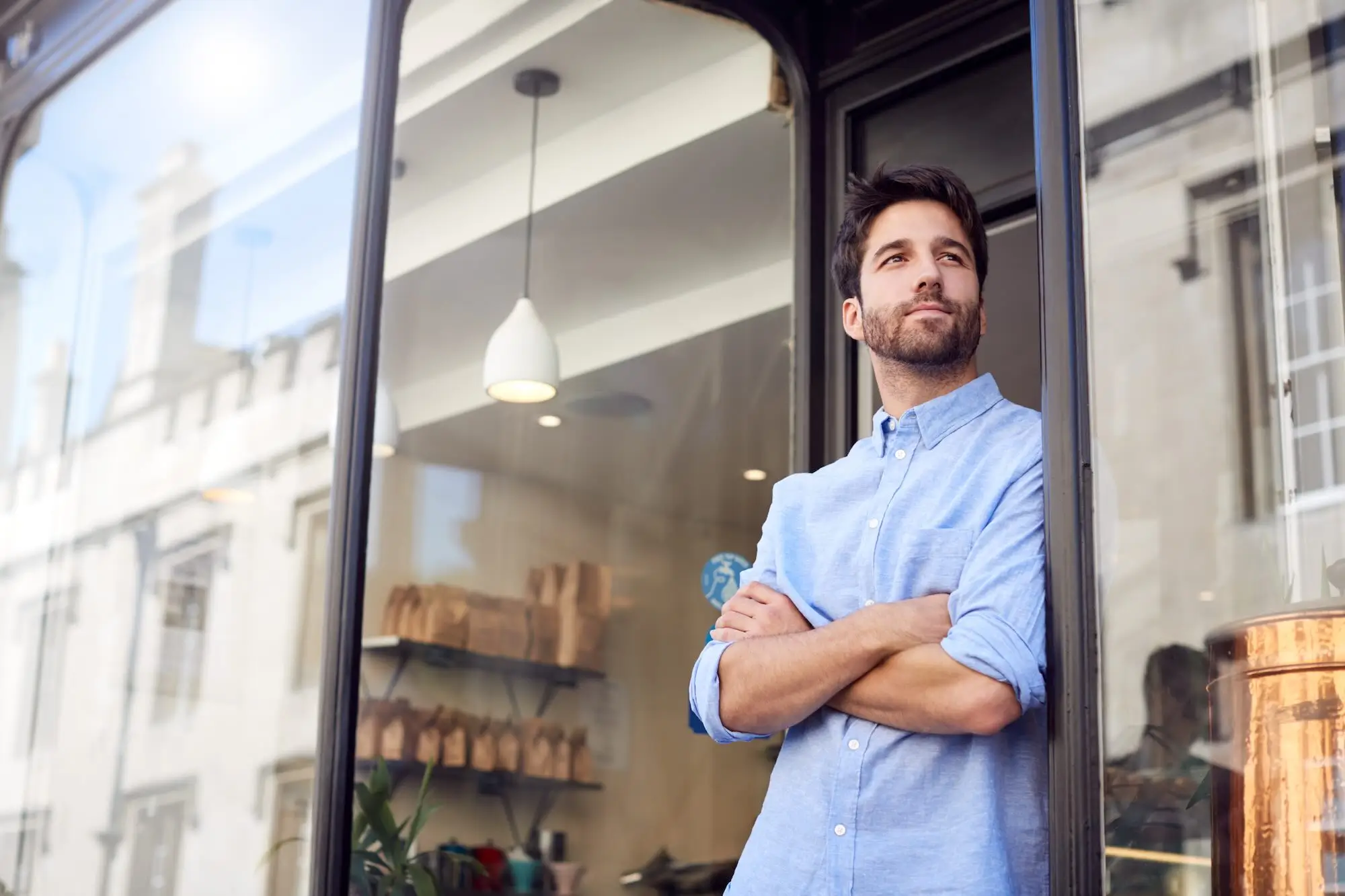 business owner reviewing insurance coverage