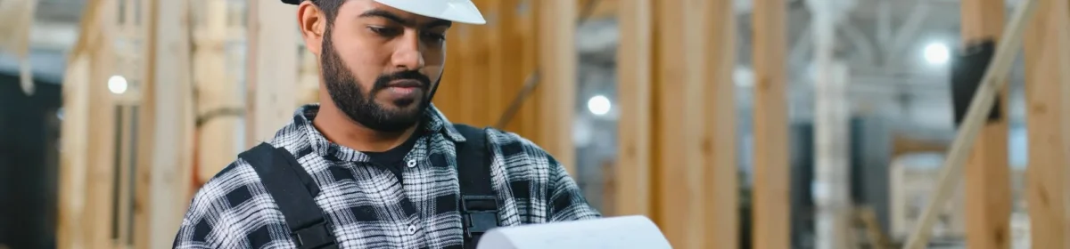 contractor reviewing bonding insurance documents